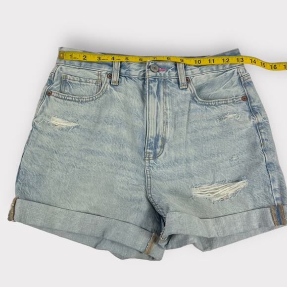 American Eagle Mom High-Rise Cuffed Shorts with Rainbow Pockets - Picture 7 of 8